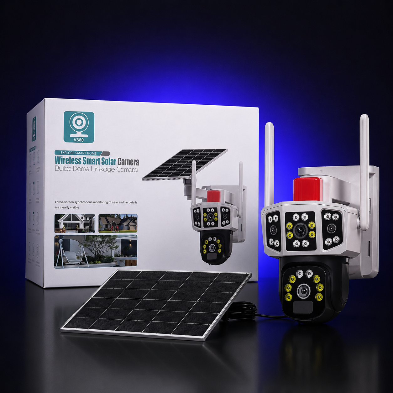 V380 Wireless Smart Solar Camera