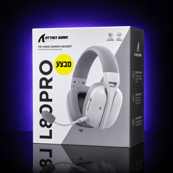 Attack Shark L80 Pro Tri-Mode Gaming Headset
